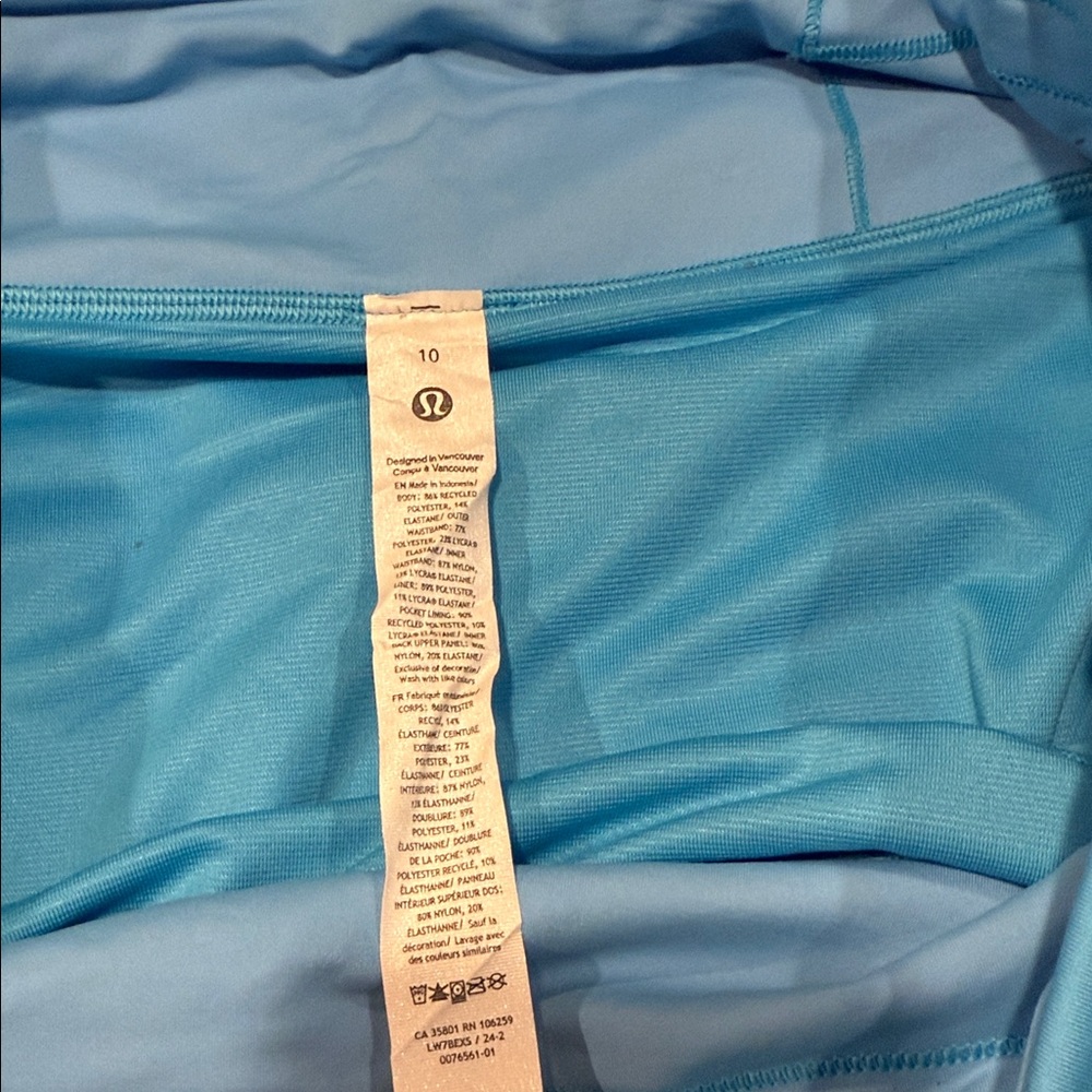 🍋Women’s Lululemon Speed Up High-Rise Lined Short 2.5" Size 10 turquoise W7BEXS🍋 - Picture 14 of 14